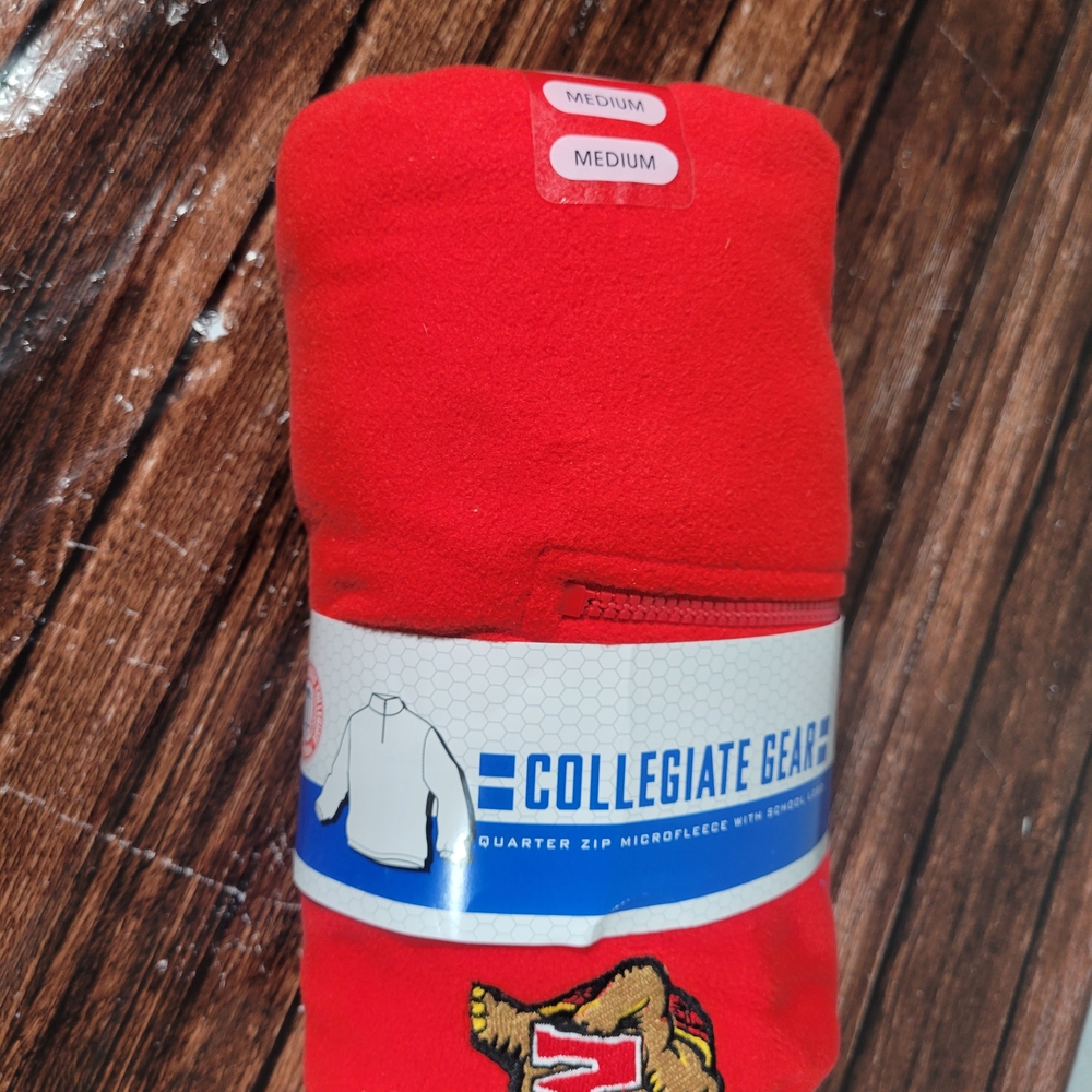 NCAA Maryland Terrapins 1/4 Zip Microfleece Pullover Adult M